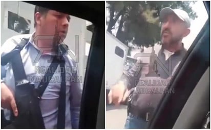 Presuntos policías amenazan a chofer y su familia con armas largas