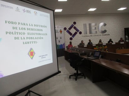 Organizan foro sobre derechos políticos de grupos de diversidad sexual