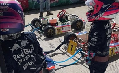 Hijo de Checo Pérez ya sigue los pasos de su padre y se prepara en los karts