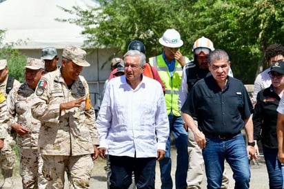 MARS y AMLO supervisan acción de rescate de mineros