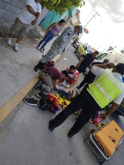 Motociclista es arrollado en la colonia Occidental de Frontera 