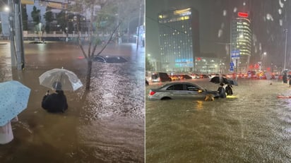 Las mayores lluvias en 80 años dejan 7 muertos en Corea del Sur