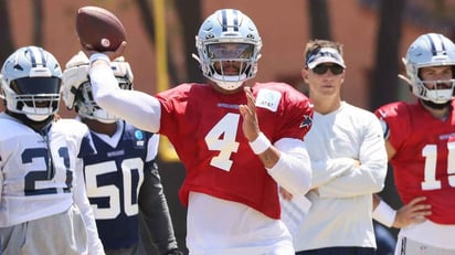 Nueva responsabilidad para Dak Prescott en Dallas: desarrollar a un grupo joven de receptores