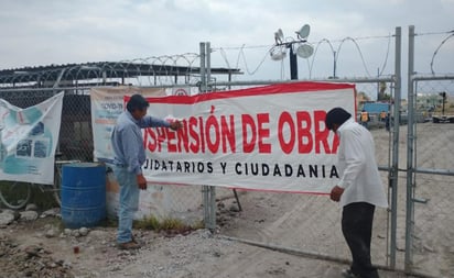 Ponen sellos de suspensión en carretera de Ecatepec al AIFA