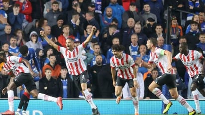 Erick Gutiérrez: PSV rescató empate ante los Rangers y definirá su pase en Eindhoven