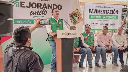 Obras de pavimentación arrancan en Ciudad Acuña