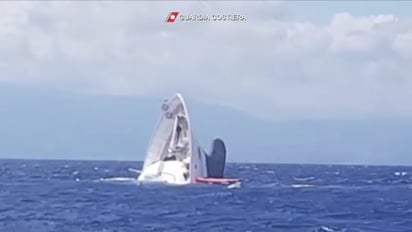    ¡Terrible! yate de cuarenta metros se hundió frente a la costa de Italia