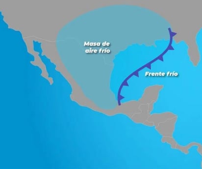 Cuándo entra a México el primer frente frío de 2022-2023