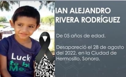 Localizan sin vida al niño Ian Alejandro, desaparecido en Sonora