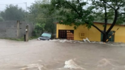 Lluvias provocan inundación en Múzquiz