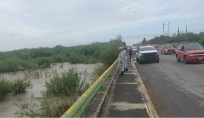 En alerta la GN por la crecida del río Sabinas en Coahuila