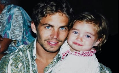  Hija de Paul Walker le dedica emotivo mensaje en el que habría sido el cumpleaños número 49 del actor