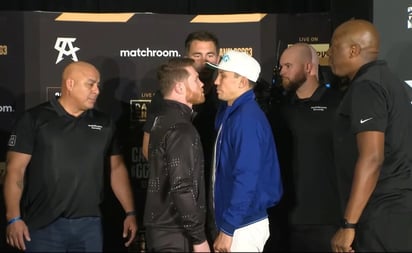 Canelo Álvarez y Golovkin tienen primer cara a cara 'Quiero limpiar al boxeo'