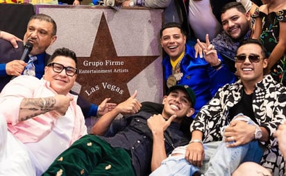 Grupo Firme presume estrella en Las Vegas