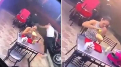 Hombre abandona a su cita ante asalto en restaurante