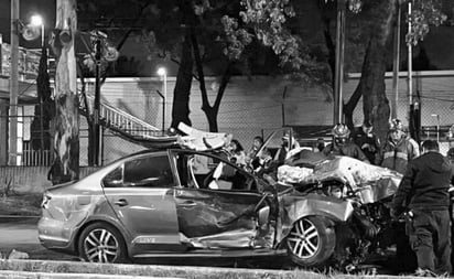 Choque de autos sobre Calzada de Tlalpan deja al menos 3 muertos