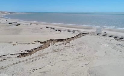 Tras paso de “Kay”, se abrieron impresionantes grietas en el Golfo de Santa Clara