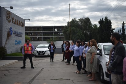 En edificio de las cámaras empresariales Protección Civil realiza simulacros