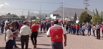 Realizan simulacro en el edificio de las cámaras empresariales