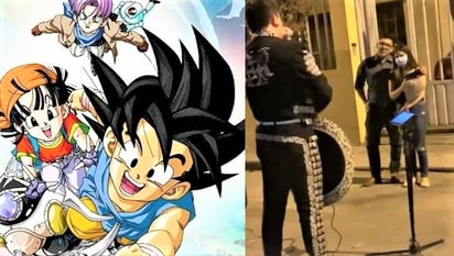 Contrata a mariachis para dedicarle a su novia tema de Dragon Ball y se hace viral