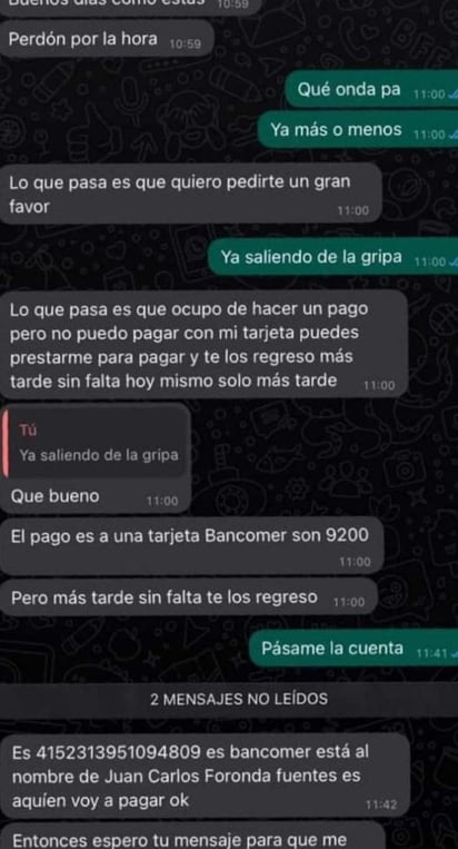 Hackean las redes sociales del comisario Cruz Eliud Mercado, piden dinero