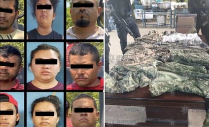 Detienen a 9 supuestos integrantes de La Familia Michoacana en el Estado de México: Con armas y equipo táctico, se encontraban escondidos en las instalaciones de una primaria