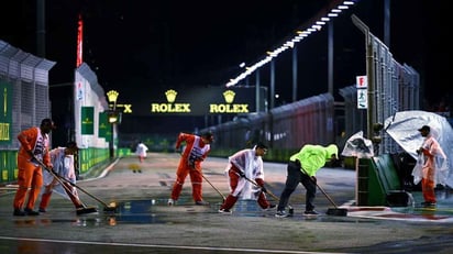 Gran Premio de Singapur se retrasó por lluvia