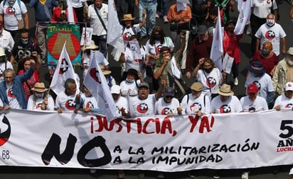 Comité del 68 llama a impedir la militarización