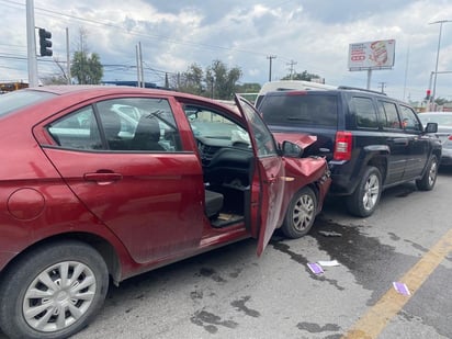 Niño queda lesionado en fuerte choque en Monclova 