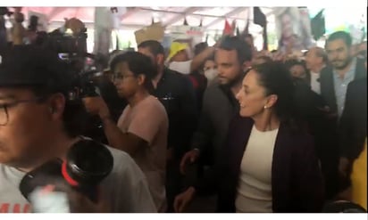 “Presidenta, presidenta”, reciben a Sheinbaum con porras en el inicio de su gira por la CDMX