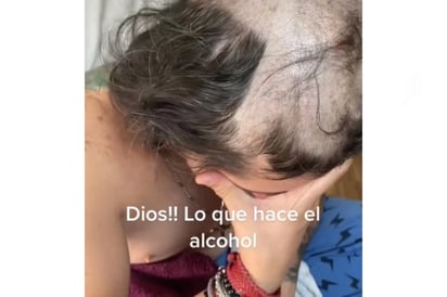 '¡Dios, lo que hace el alcohol!' Papá se queda dormido tras beber y sus hijos lo rapan