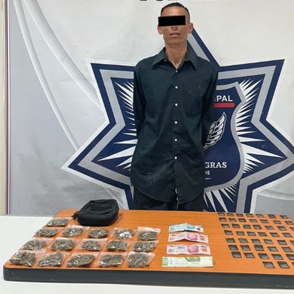 Distribuidor de droga es detenido por SPM en Piedras Negras 