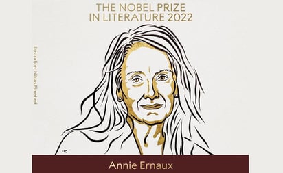 Otorgan Premio Nobel de Literatura 2022 a Annie Ernaux