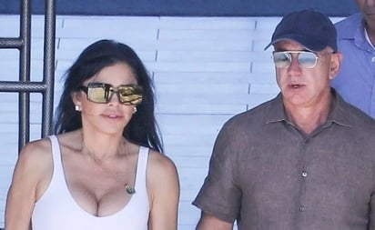 Novia de Jeff Bezos delinea sus curvas con top ajustado y leggings en LA