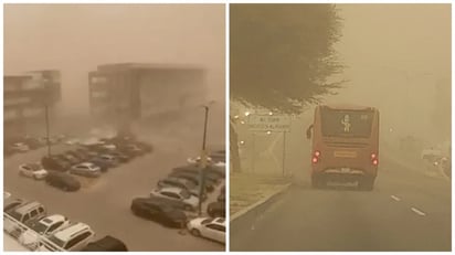 Tormenta de arena azota mexicali; solo reportan heridos: Los fuertes vientos provocaron la caída de una pared de una universidad, así como de árboles y postes de luz