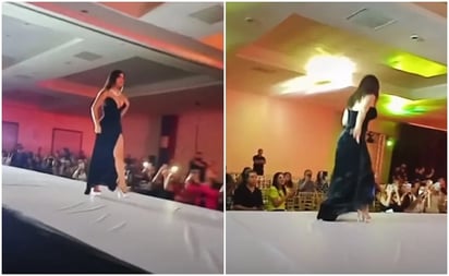 Karely Ruiz debuta como modelo y se tropieza en plena pasarela; video se hace viral: A través de redes sociales, se virilizo el video donde aparece la también youtuber luciendo un vestido negro con pedrería junto 