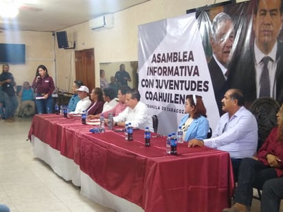 Morena realiza asamblea con jóvenes de Piedras Negras