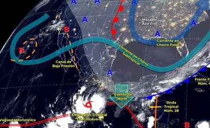 Frente Frío Número 4 ocasionará lluvias intensas en Guerrero, Chiapas y Tabasco