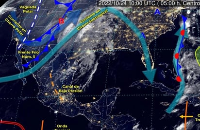 ¡Prepárate! Por el frente frío número 5, se esperan lluvias y bajas temperaturas en el noreste, norte y noroeste del país