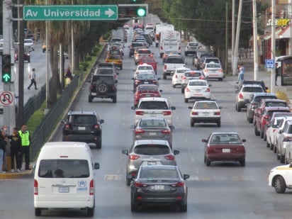 El bulevar Venustiano  Carranza ya está saturado