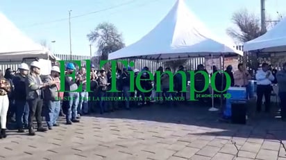 Inicia brigada de la salud en la explanada de siderúrgica 1 de AHMSA