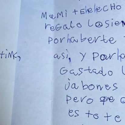 La disculpa de un niño por desperdiciar jabón conmueve internet