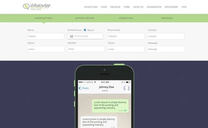 La herramienta para crear chats falsos de WhatsApp