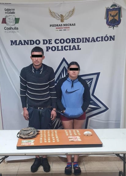 Pareja es detenida por SPM en posesión de varias dosis de cristal