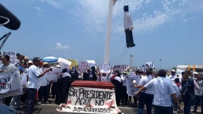 '¡Aquí no!'; Piden a AMLO cancelar planta de amoniaco