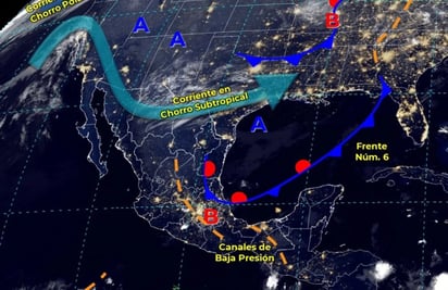 Para este lunes se esperan lluvias fuertes y hasta torbellinos en Coahuila, Nuevo León y Tamaulipas por frente frío 6 