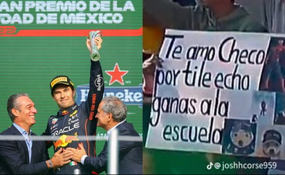 Checo Pérez se queda con el tercer lugar y los memes del Gran Premio de México