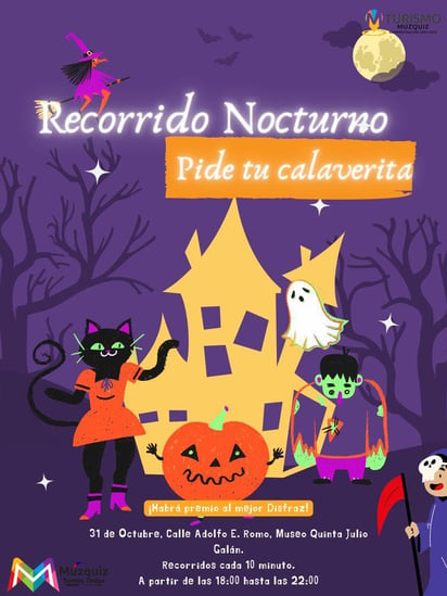  Múzquiz invita a sus eventos de Halloween y día de muertos 