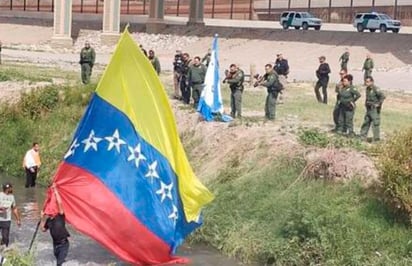 VIDEO: Así dispersaron a migrantes venezolanos en la frontera de México con EU