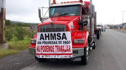 Transportistas están hartos de la falta de pago de Altos Hornos 